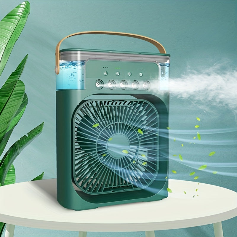 5A 2V Portable 600ml Spray Cooler Fan Desk USB Rechargeable Perfume Humidifier Air Conditioning A/C Cooling Fan 3 Wind Speeds | Stornfield