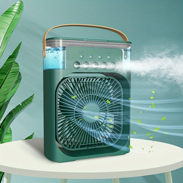 5A 2V Portable 600ml Spray Cooler Fan Desk USB Rechargeable Perfume Humidifier Air Conditioning A/C Cooling Fan 3 Wind Speeds | Stornfield