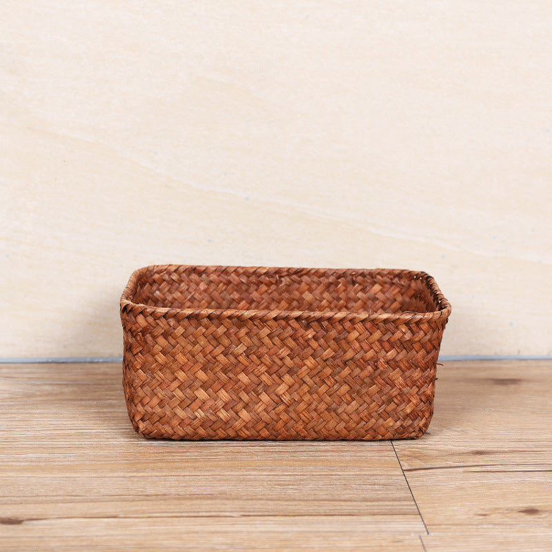 Unisex Rectangular Storage Basket made of Natural Material Stornfield