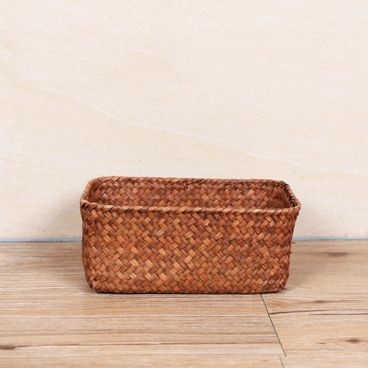 Unisex Rectangular Storage Basket made of Natural Material Stornfield
