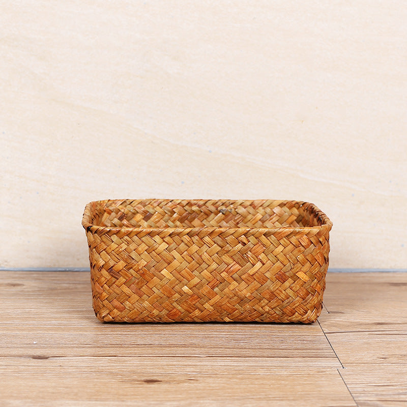 Unisex Rectangular Storage Basket made of Natural Material Stornfield