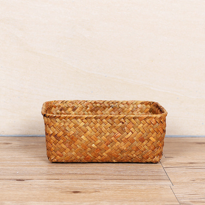 Unisex Rectangular Storage Basket made of Natural Material Stornfield