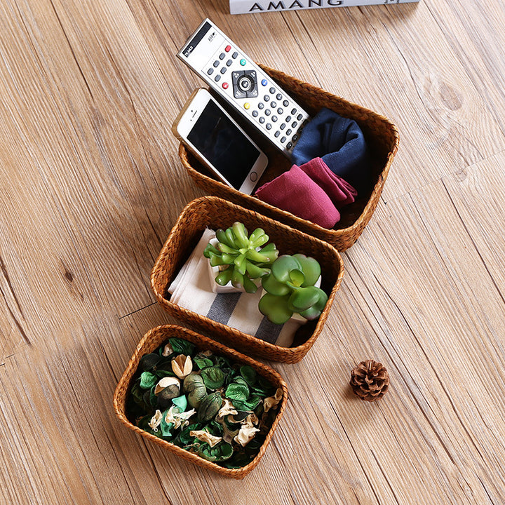 Unisex Rectangular Storage Basket made of Natural Material Stornfield