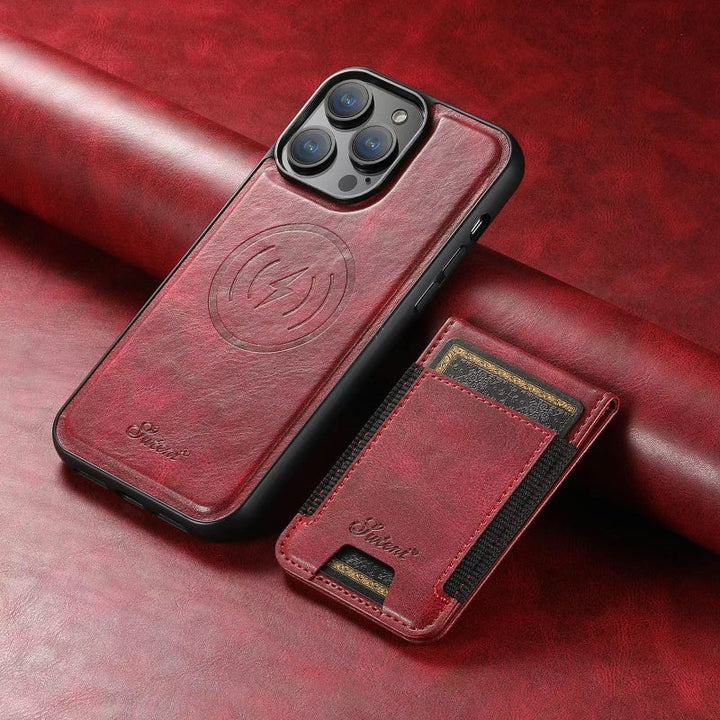 Stornfield | Shockproof PU Leather Phone Case with Card Holder for iPhone
