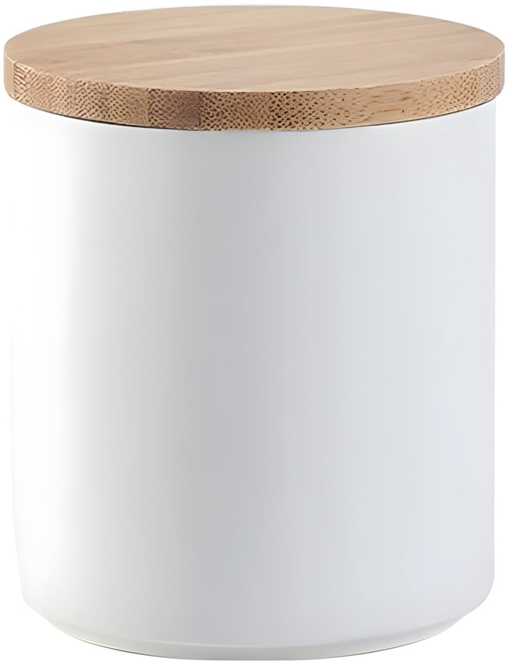 Ceramic storage container with bamboo lid – Natural design | Fresh storage for home | Stornfield