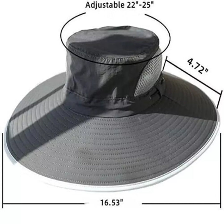 Wide Brim Solar Fan Outdoor Bucket Hat Solar & USB Charging | Stornfield