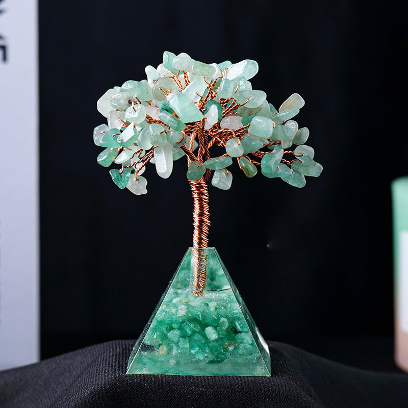 Stornfield | Base en gravier de pierre naturelle en pyramide pour arbre Feng Shui