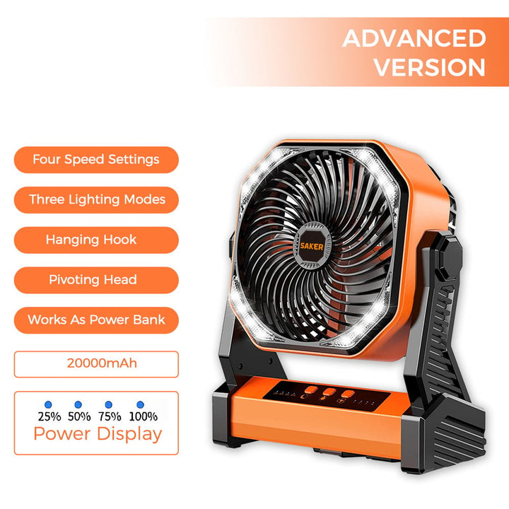 Rechargeable Camping Fan | Stornfield