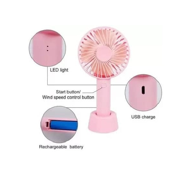 Mini Rechargeable Fan With a Stand | Stornfield