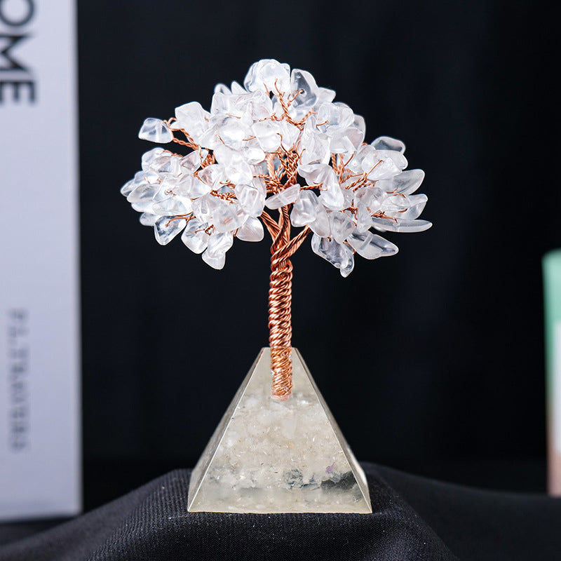 Stornfield | Base en gravier de pierre naturelle en pyramide pour arbre Feng Shui