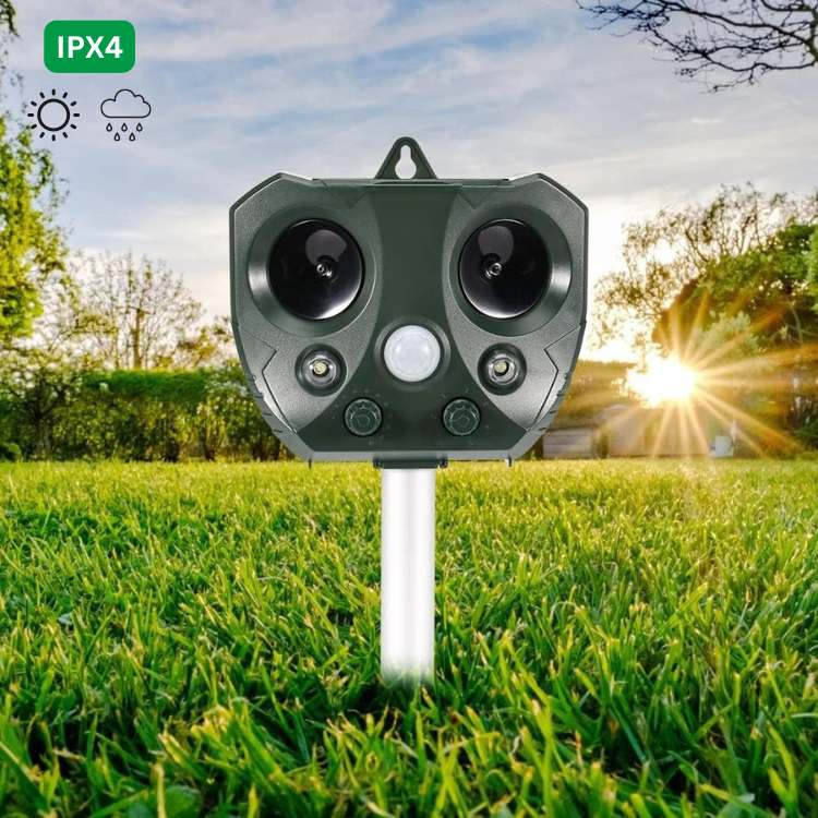 Stornfield | Ultrasonic Bird & Pest Repeller Device - Effective Pest Control for Gardens, Yards & Outdoor Spaces