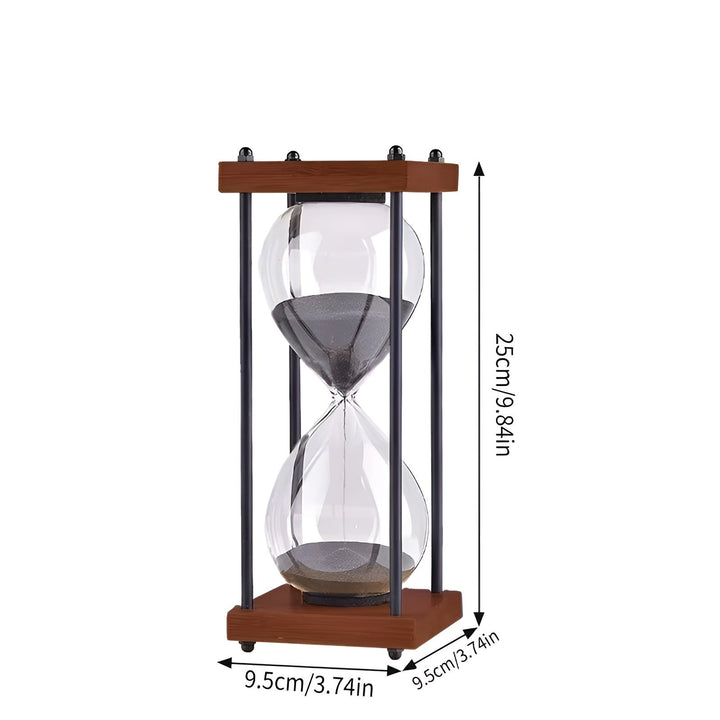 Free 60-minute hourglass – Creative Decorative Retro Design in Stornfieldack | Metal Frame with Scratch-Resistant Base | Stornfield