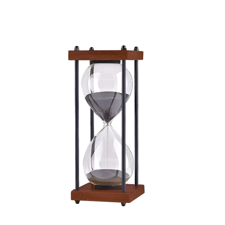 Free 60-minute hourglass – Creative Decorative Retro Design in Stornfieldack | Metal Frame with Scratch-Resistant Base | Stornfield