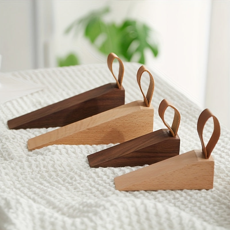NordGrip Wooden Doorstopper – Scandinavian Design with Non-Slip Base | Stornfield