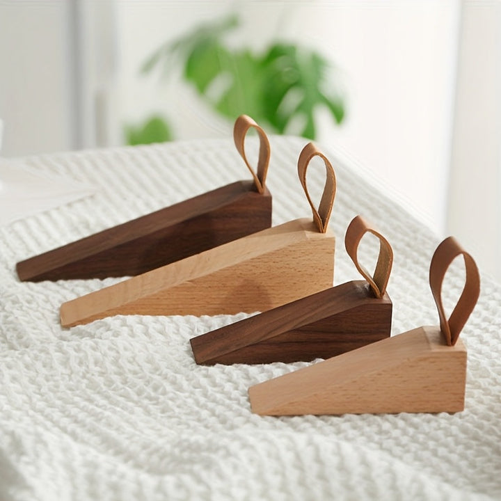 NordGrip Wooden Doorstopper – Scandinavian Design with Non-Slip Base | Stornfield