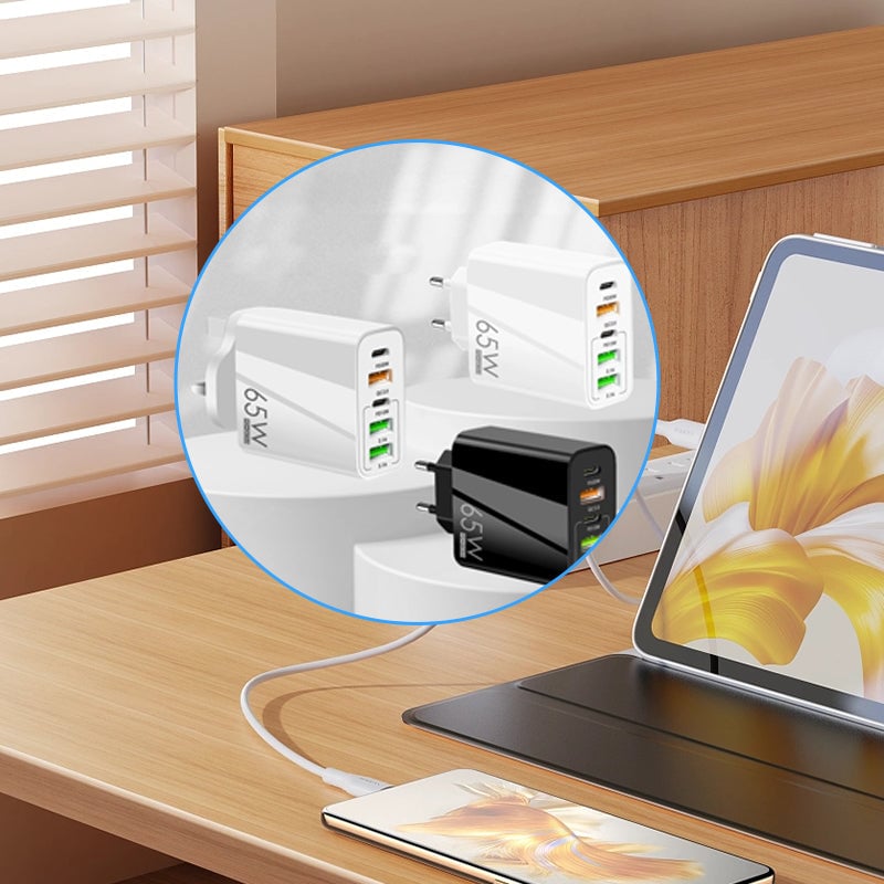 Multi-Port Adapter 65W Fast Charger - US Standard | Stornfield