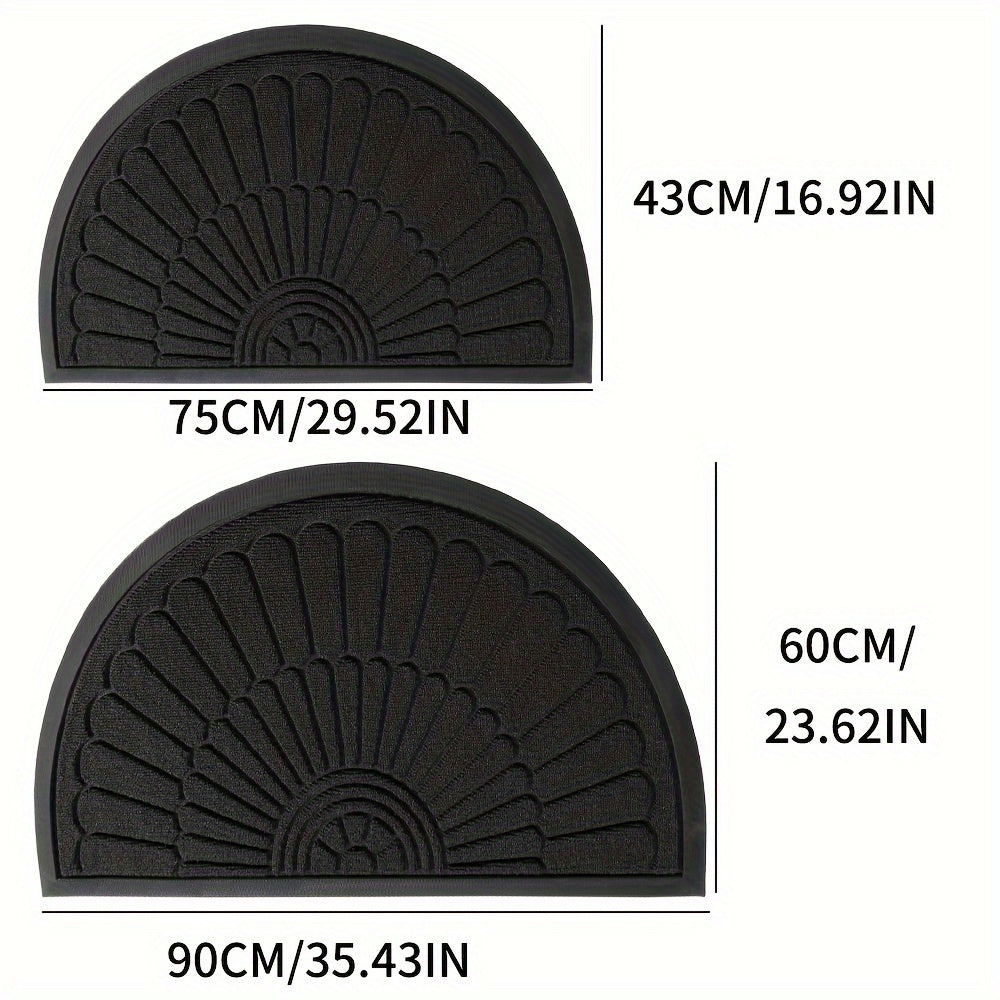 Semi-Round Rubber Mat – Durable and Slip-Resistant for Indoor and Outdoor | Stornfield
