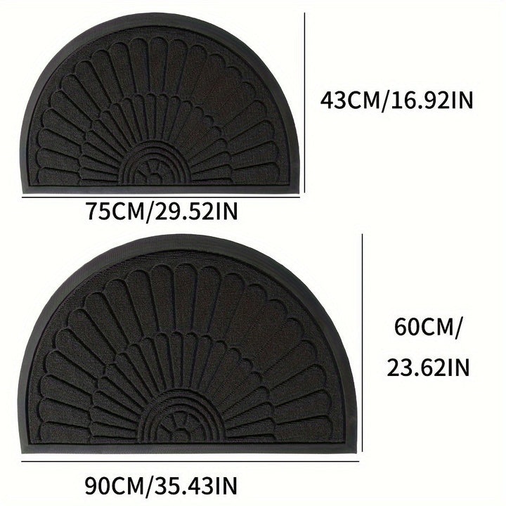 Semi-Round Rubber Mat – Durable and Slip-Resistant for Indoor and Outdoor | Stornfield