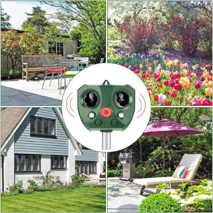 Stornfield | Ultrasonic Bird & Pest Repeller Device - Effective Pest Control for Gardens, Yards & Outdoor Spaces