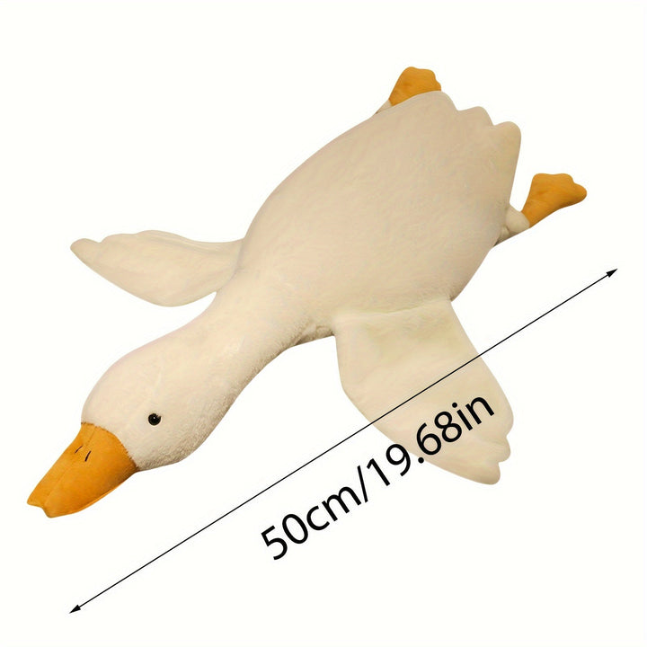 Soft White Duck Plush Toy - Large Swan/Gander Toy, Fluffy Floor Mat for Nursery and Home Decor | Stornfield
