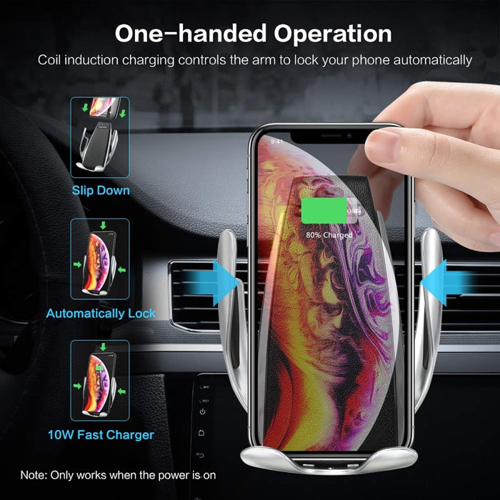 Wireless automatic mobile charger and holder for the car | Stornfield