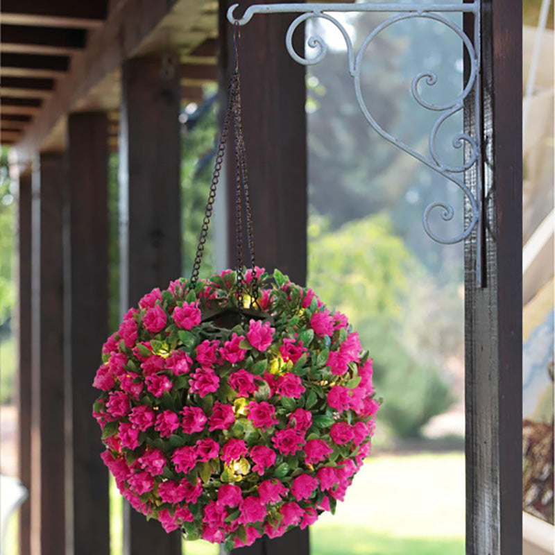 Contemporary Creative Waterproof Solar Flower Globe Plastic LED Outdoor Light For Garden | Stornfield