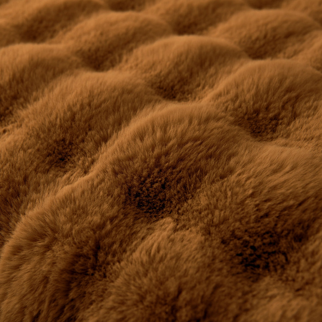 Luxe Ripple Faux Fur Sofa Cover - Modern, Stylish & Durable Sofa Protection | Stornfield