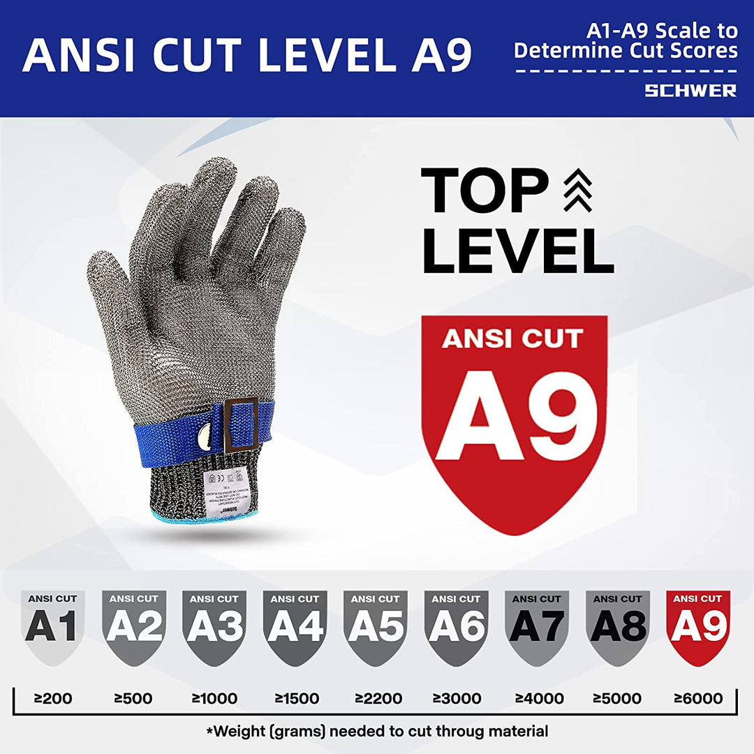 Stornfield | Food grade stainless steel mesh metal glove