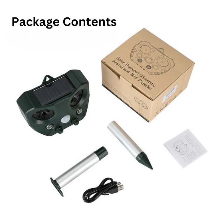 Stornfield | Ultrasonic Bird & Pest Repeller Device - Effective Pest Control for Gardens, Yards & Outdoor Spaces