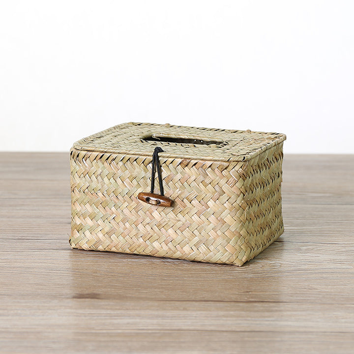 Unisex Handwoven Storage Box with Practical Lid Stornfield