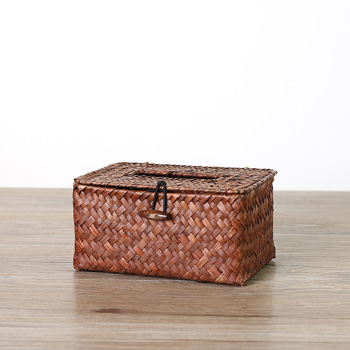 Unisex Handwoven Storage Box with Practical Lid Stornfield