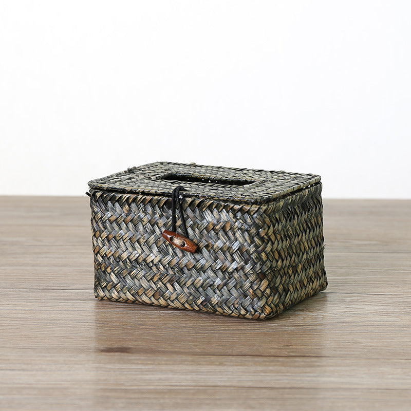 Unisex Handwoven Storage Box with Practical Lid Stornfield