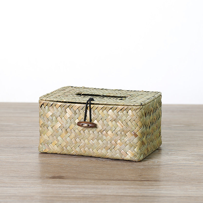 Unisex Handwoven Storage Box with Practical Lid Stornfield