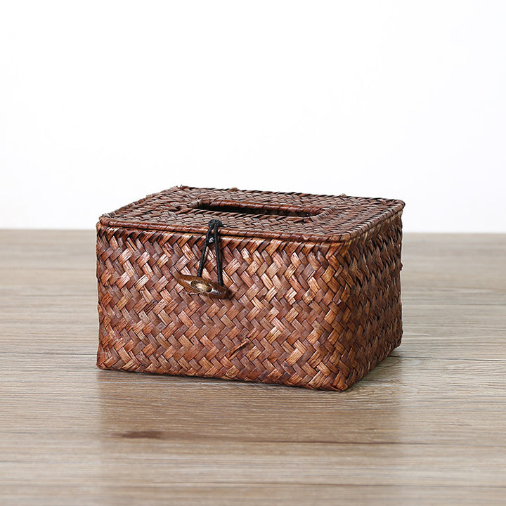 Unisex Handwoven Storage Box with Practical Lid Stornfield