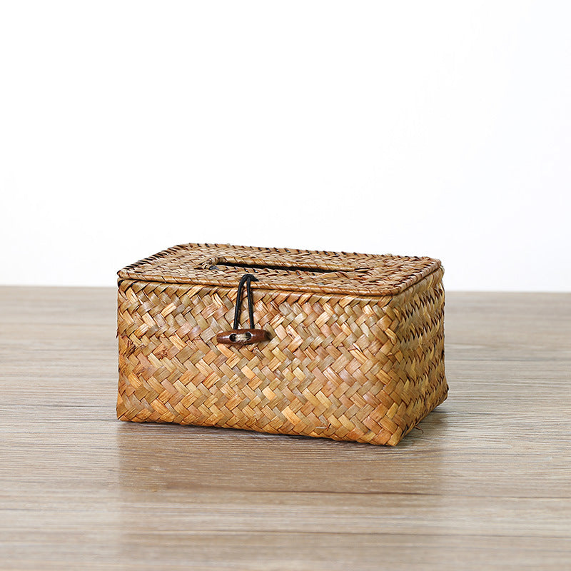 Unisex Handwoven Storage Box with Practical Lid Stornfield