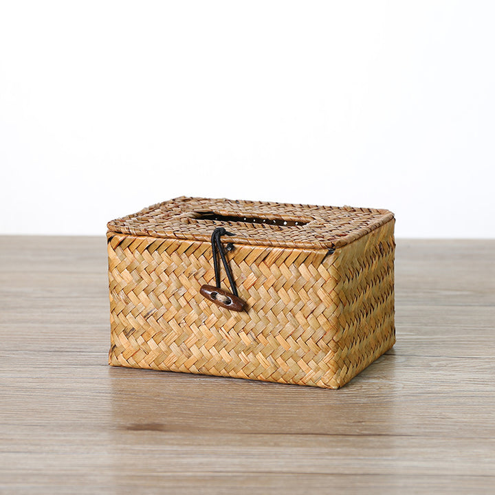 Unisex Handwoven Storage Box with Practical Lid Stornfield