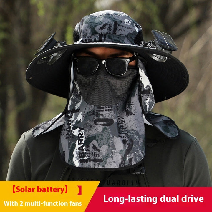Quick-drying Solar Fan Outdoor Big Brim Sun Hat | Stornfield