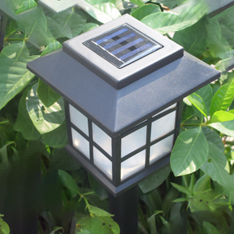Traditional European Waterproof Solar ABS PC Plastic Rectangular LED Landscape Lighting For Garden | Stornfield