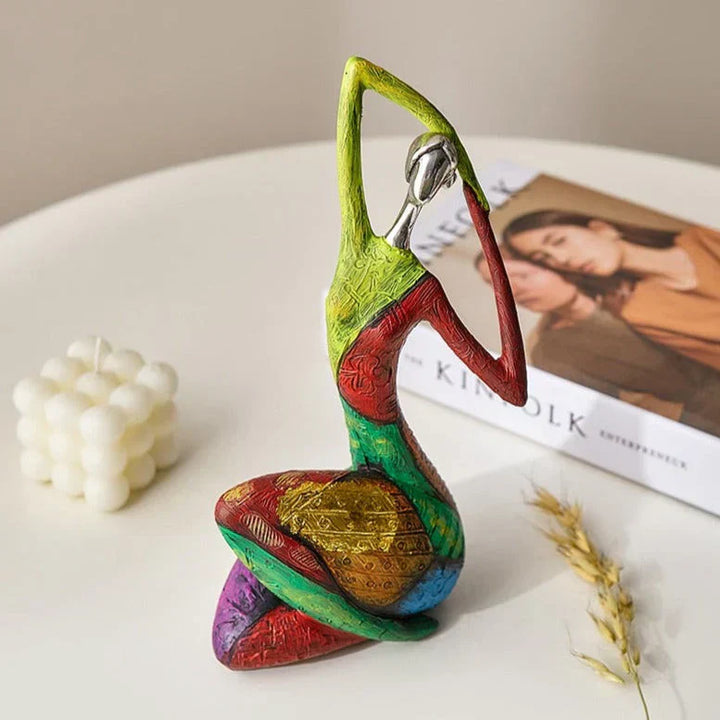 Stornfield | Modern Abstract Woman Sculptures – Handcrafted Colourful Resin Art for Home Decor