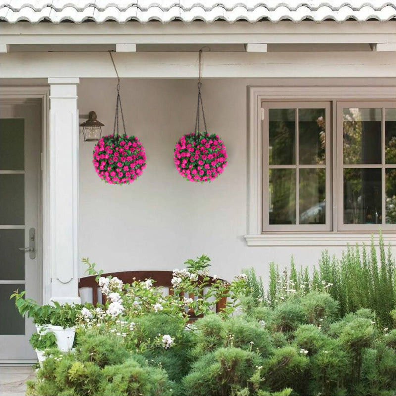 Contemporary Creative Waterproof Solar Flower Globe Plastic LED Outdoor Light For Garden | Stornfield