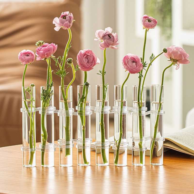 Stornfield | Flexible Flower Vases with Hinges | Modern Glass Tube Vase