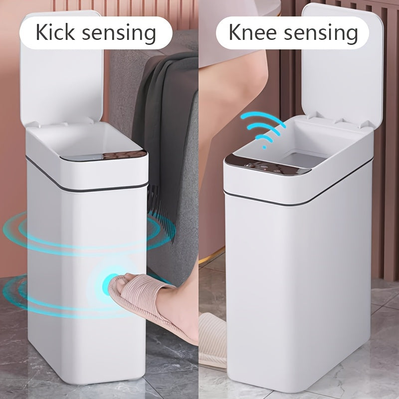 Set of 2 Smart Sensor Trash Bins – Touchless and Compact (Black) | Stornfield