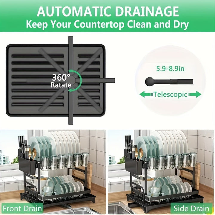 Draining rack 2 tiers with drainage | Stornfield