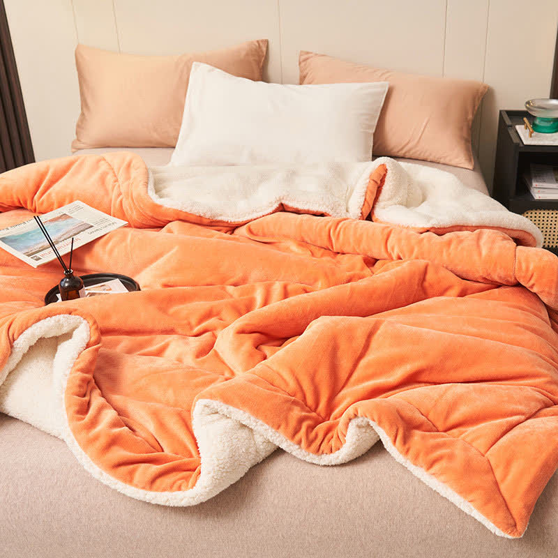 Stornfield | Couverture en velours épais double face en cube