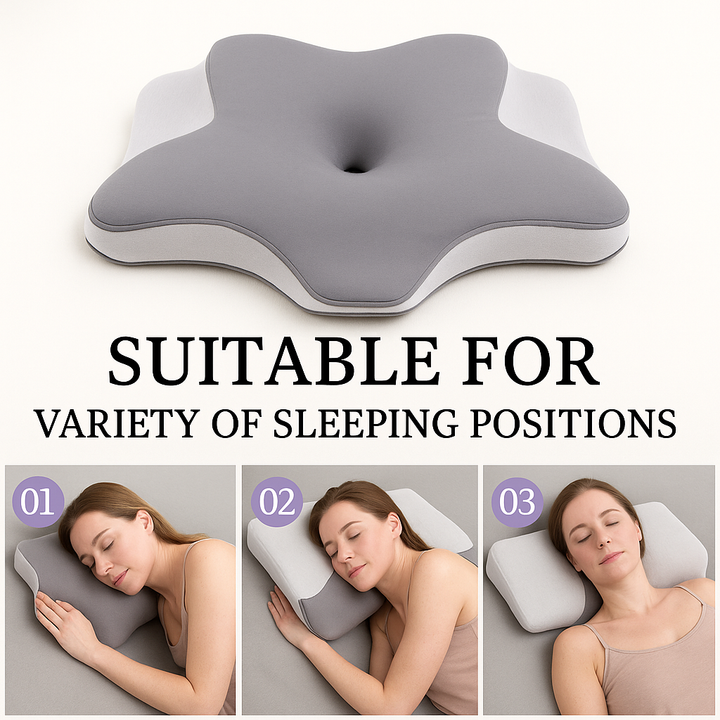 Butterfly Shaped Memory Foam Ergonomic Pillow | Stornfield