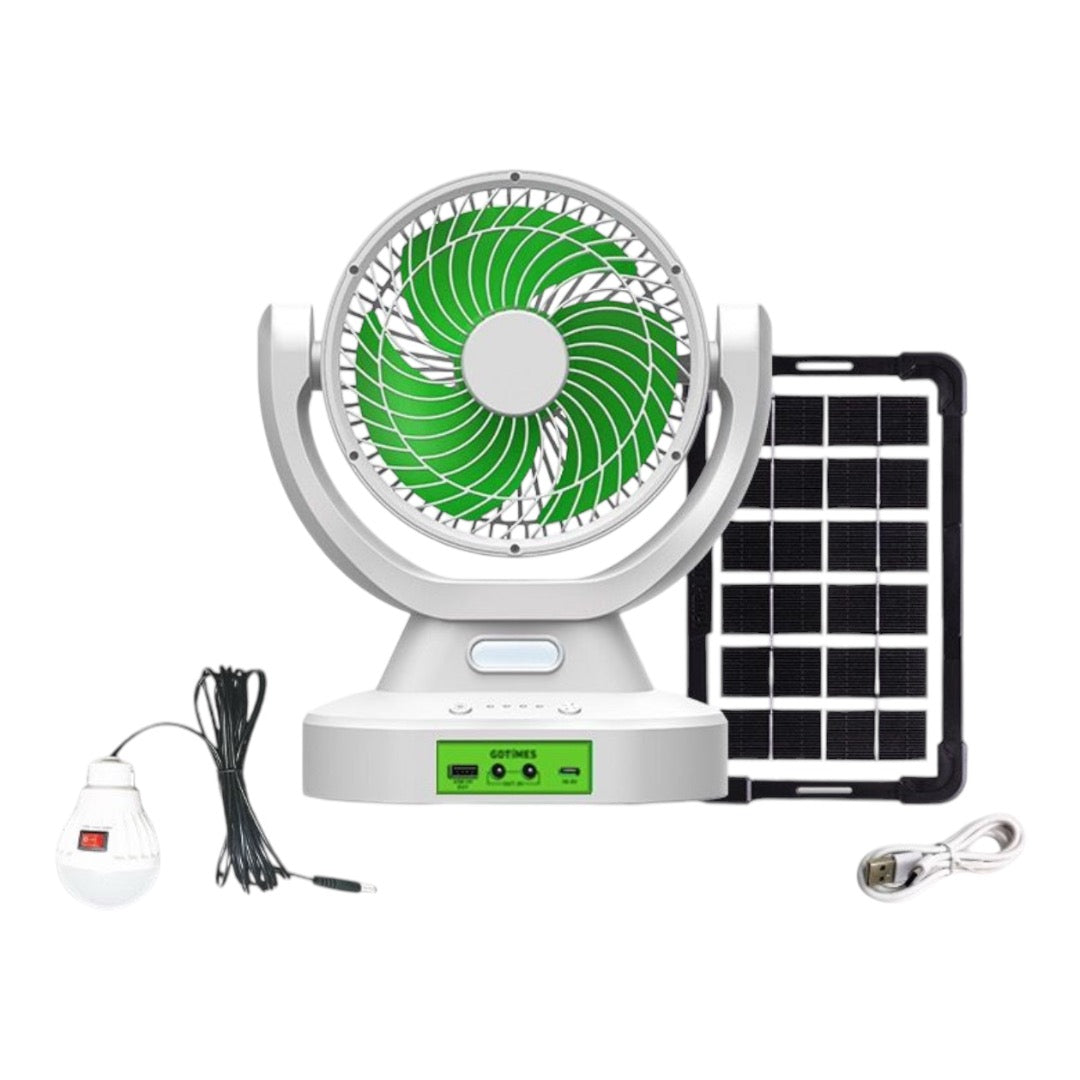 Solar Fan With Multifunction Light | Stornfield