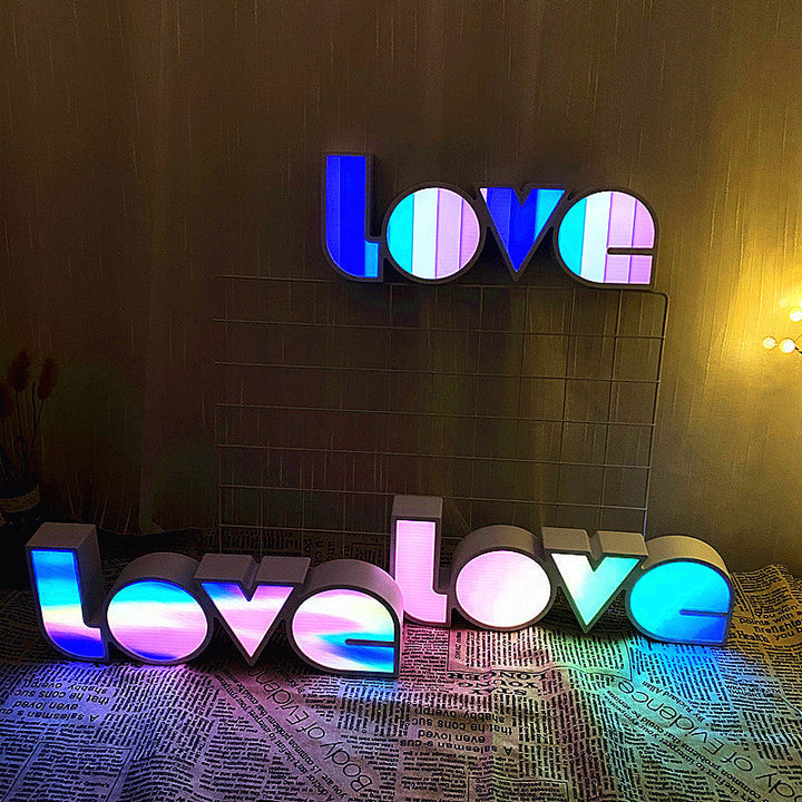 Stornfield | PS LOVE Letters Waterproof LED Table Lamp Modern Art Deco for Bedroom