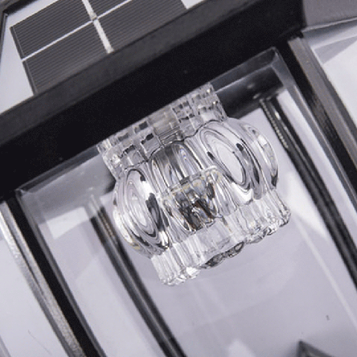 Traditional European Aluminum Glass LED Solar Waterproof Wall Sconce Lamp For Outdoor Patio | Stornfield