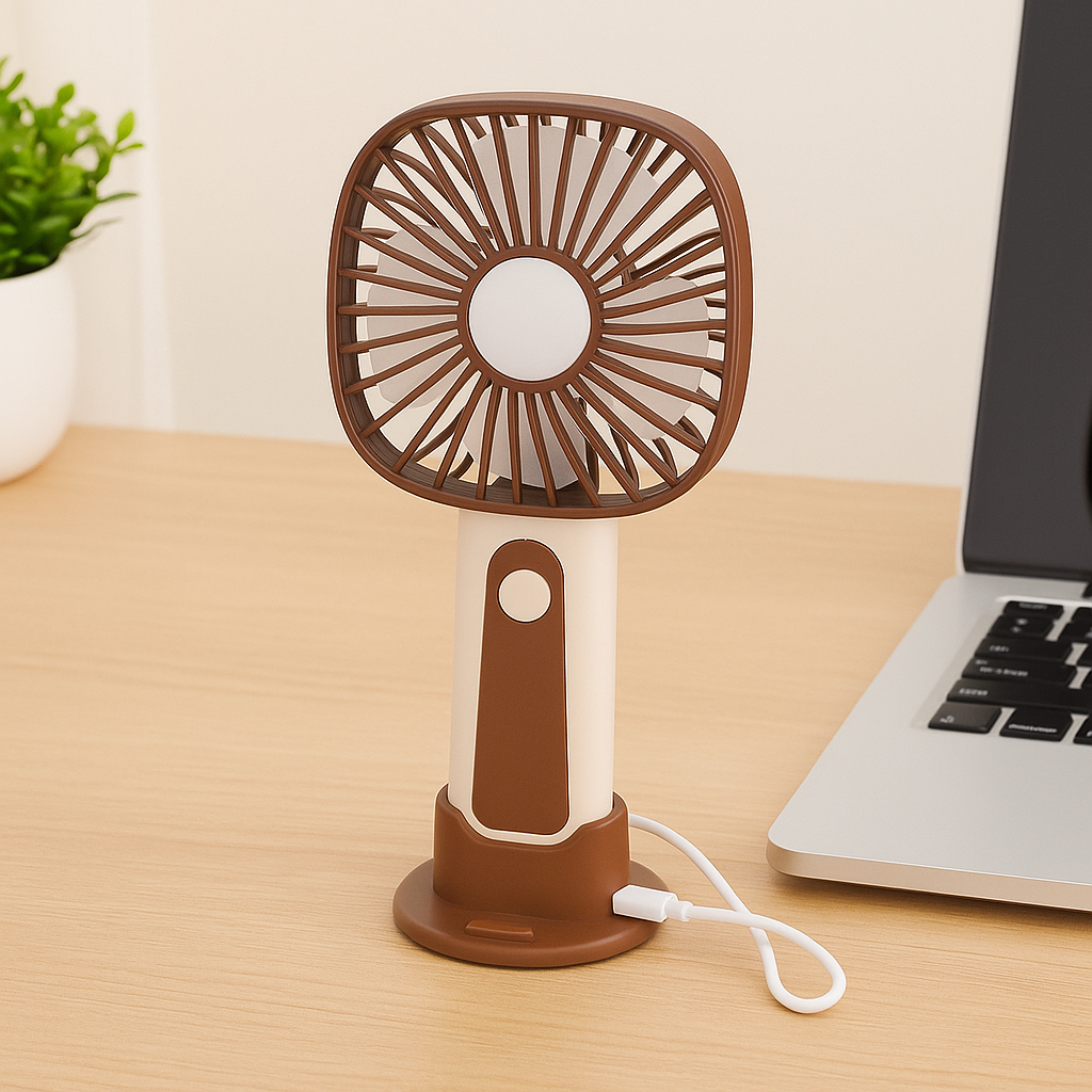 Mini Handheld Fan – 3-Speed USB Rechargeable | Stornfield