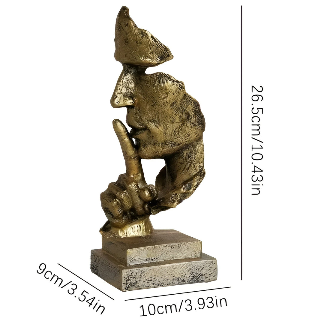 Abstract Thinker Sculpture – Modern Deco Figure made of Resin | Perfect for Living Room & Office | Stornfield